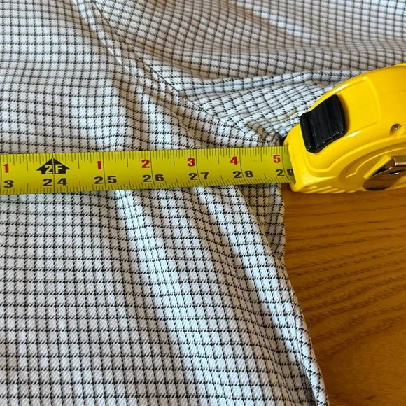 Peter Millar Men's Checkered Twill Shirt - Gray and White - Picture 6 of 7